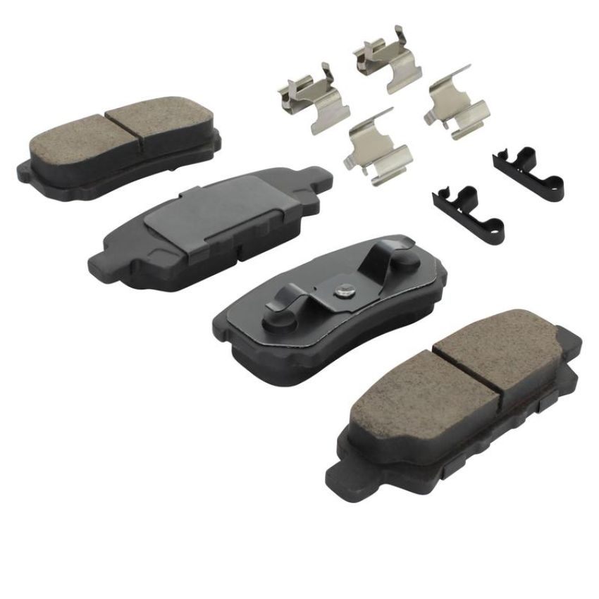 MPA 1003-1037C Quality-Built Black Series Ceramic Brake Pads w/ Hardware
