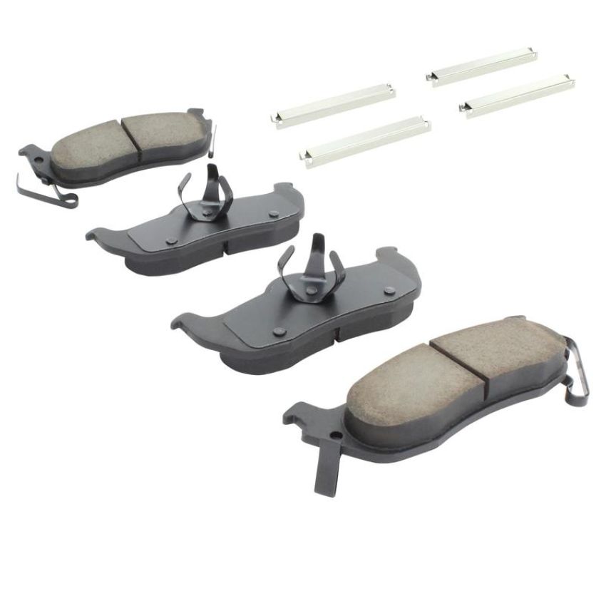 MPA 1003-1041C Quality-Built Black Series Ceramic Brake Pads w/ Hardware