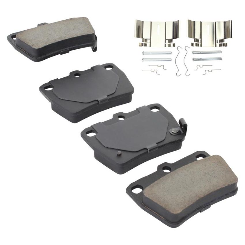 MPA 1003-1051C Quality-Built Black Series Ceramic Brake Pads w/ Hardware