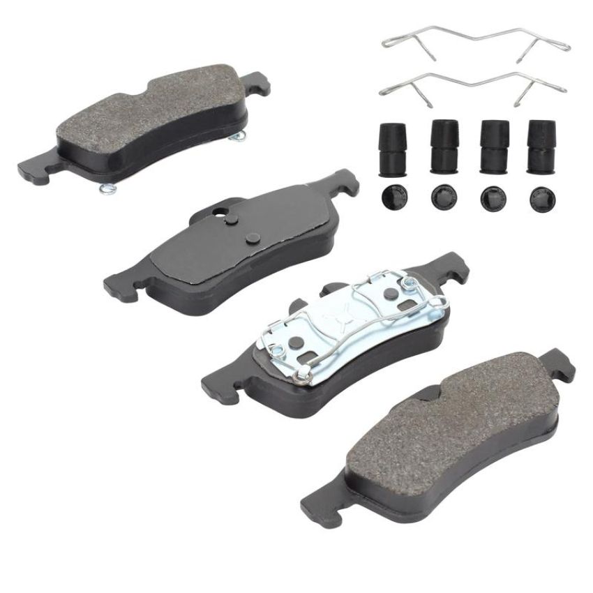 MPA 1003-1060M Quality-Built Black Series Semi-Metallic Brake Pads w/ Hardware