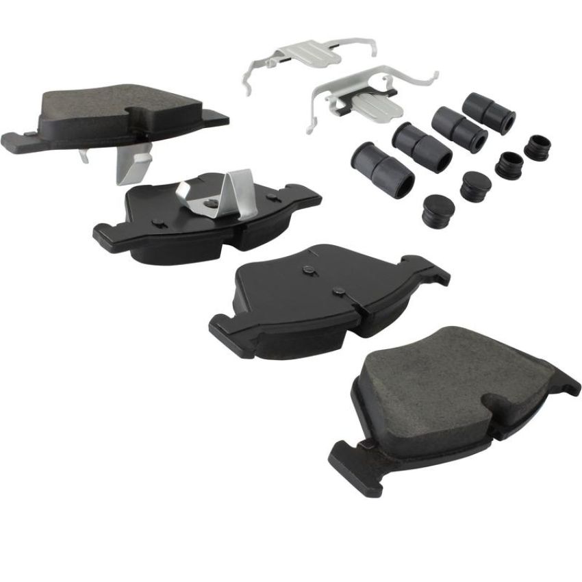 MPA 1003-1061BM Quality-Built Black Series Semi-Metallic Brake Pads w/ Hardware