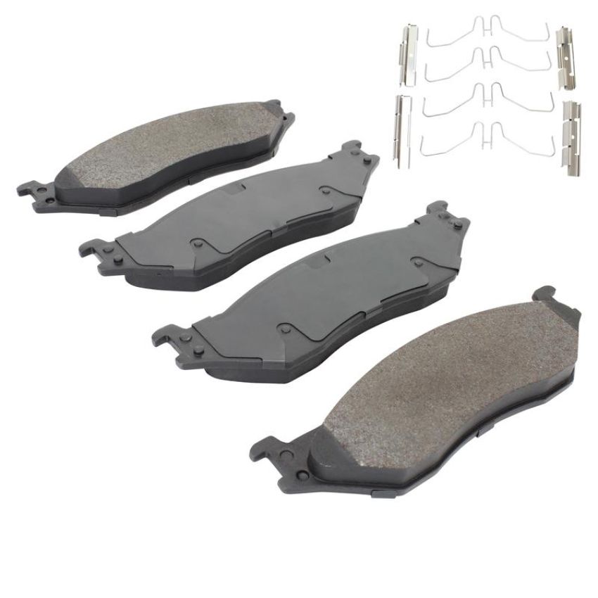 MPA 1003-1066M Quality-Built Black Series Semi-Metallic Brake Pads w/ Hardware