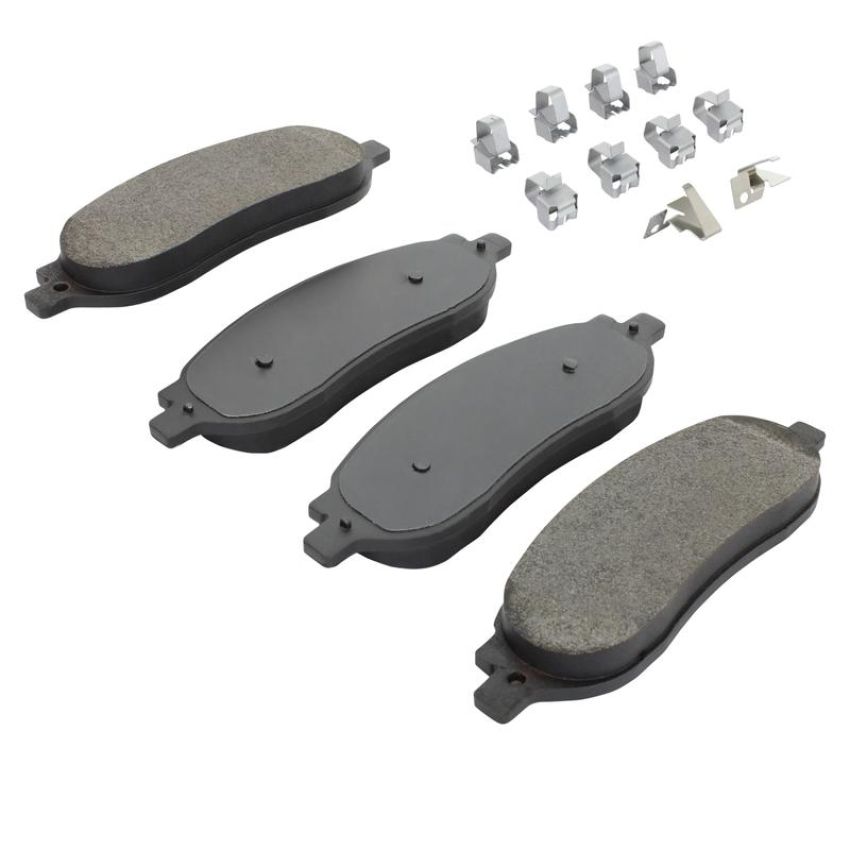 MPA 1003-1068M Quality-Built Black Series Semi-Metallic Brake Pads w/ Hardware