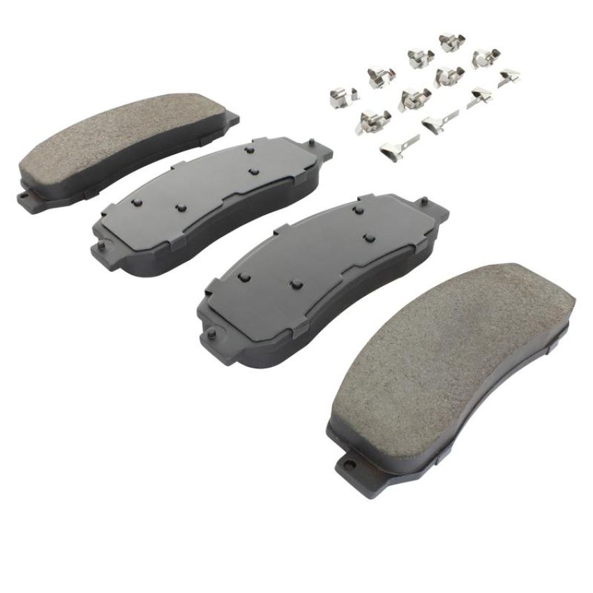 MPA 1003-1069M Quality-Built Black Series Semi-Metallic Brake Pads w/ Hardware