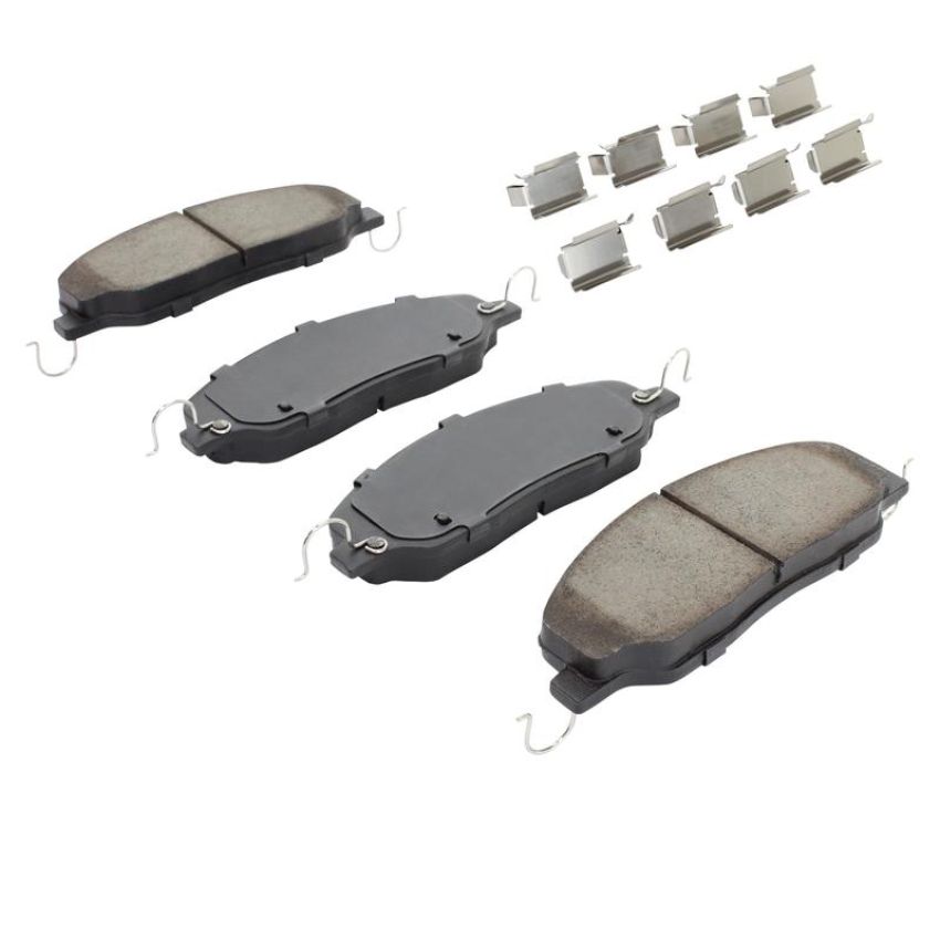 MPA 1003-1081M Quality-Built Black Series Semi-Metallic Brake Pads w/ Hardware