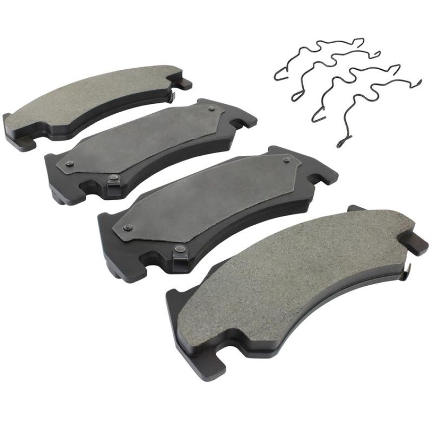 MPA 1003-1085M Quality-Built Black Series Semi-Metallic Brake Pads w/ Hardware