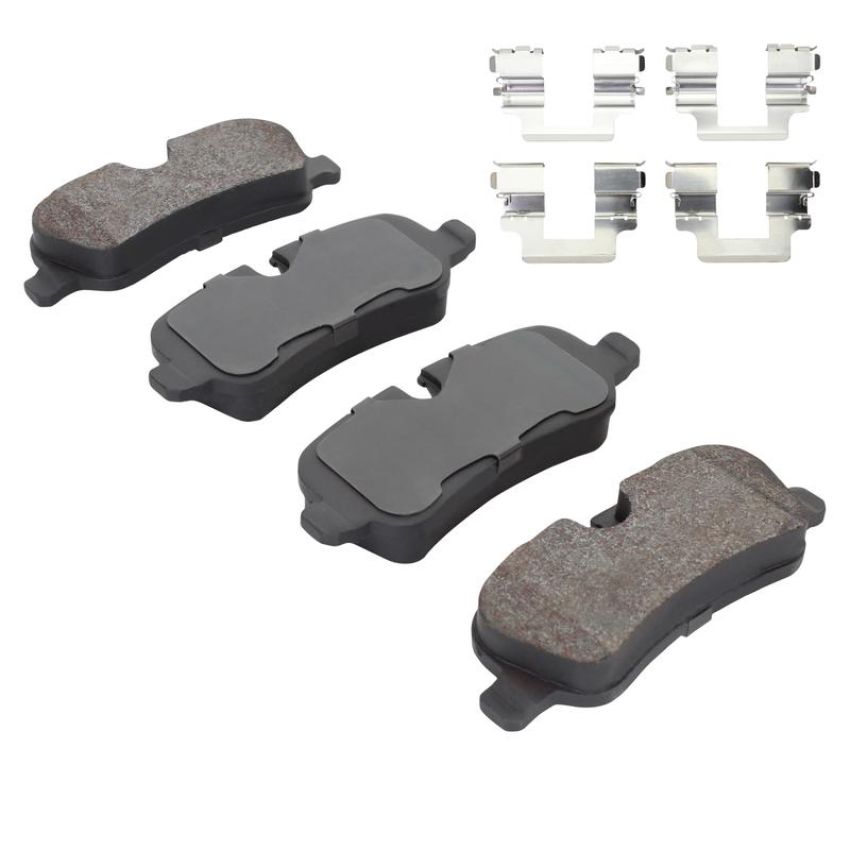MPA 1003-1099M Quality-Built Black Series Semi-Metallic Brake Pads w/ Hardware