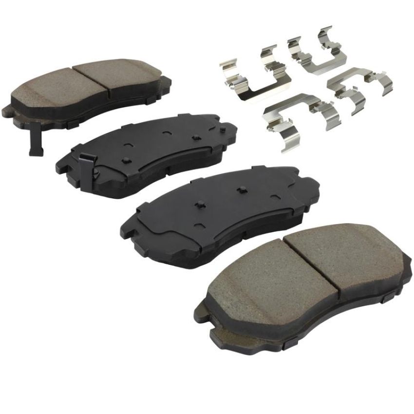 MPA 1003-1104C Quality-Built Black Series Ceramic Brake Pads w/ Hardware