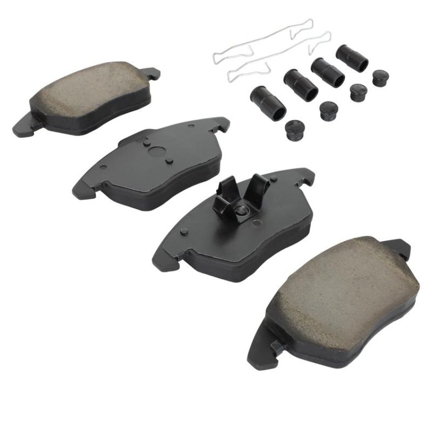 MPA 1003-1107BC Quality-Built Black Series Ceramic Brake Pads w/ Hardware