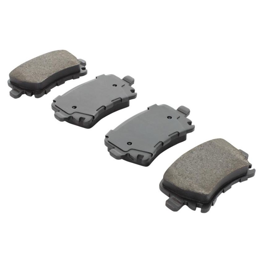 MPA 1003-1108AM Quality-Built Black Series Semi-Metallic Brake Pads w/ Hardware