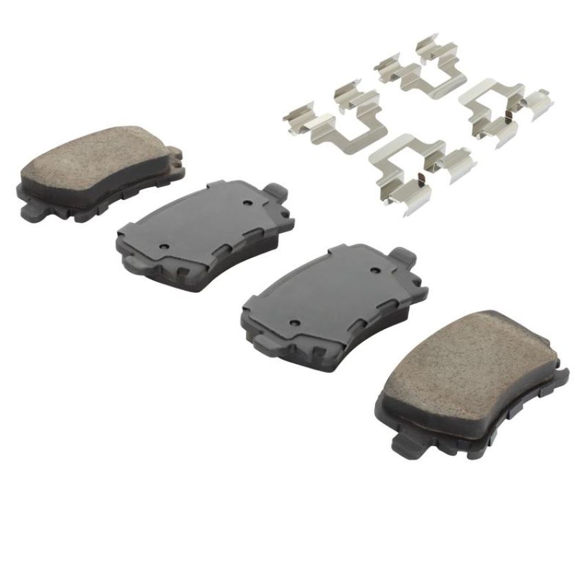 MPA 1003-1108C Quality-Built Black Series Ceramic Brake Pads w/ Hardware