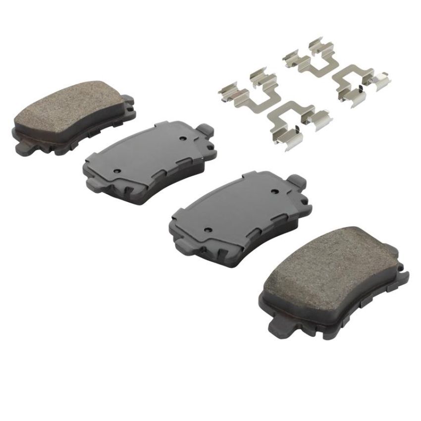 MPA 1003-1108M Quality-Built Black Series Semi-Metallic Brake Pads w/ Hardware