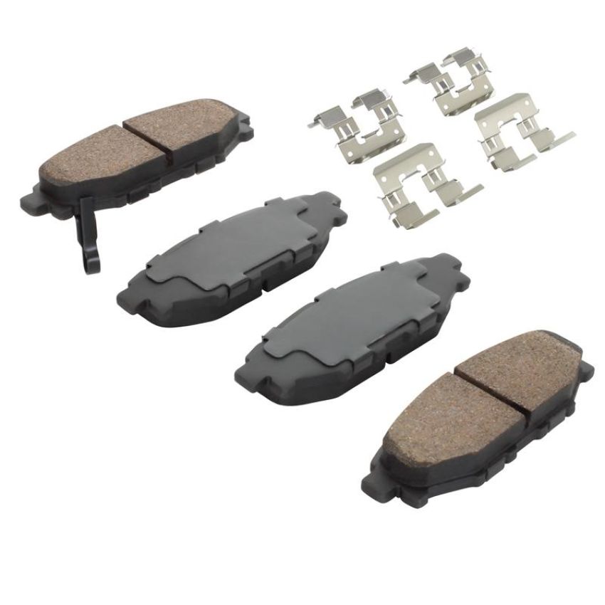 MPA 1003-1114M Quality-Built Black Series Semi-Metallic Brake Pads w/ Hardware