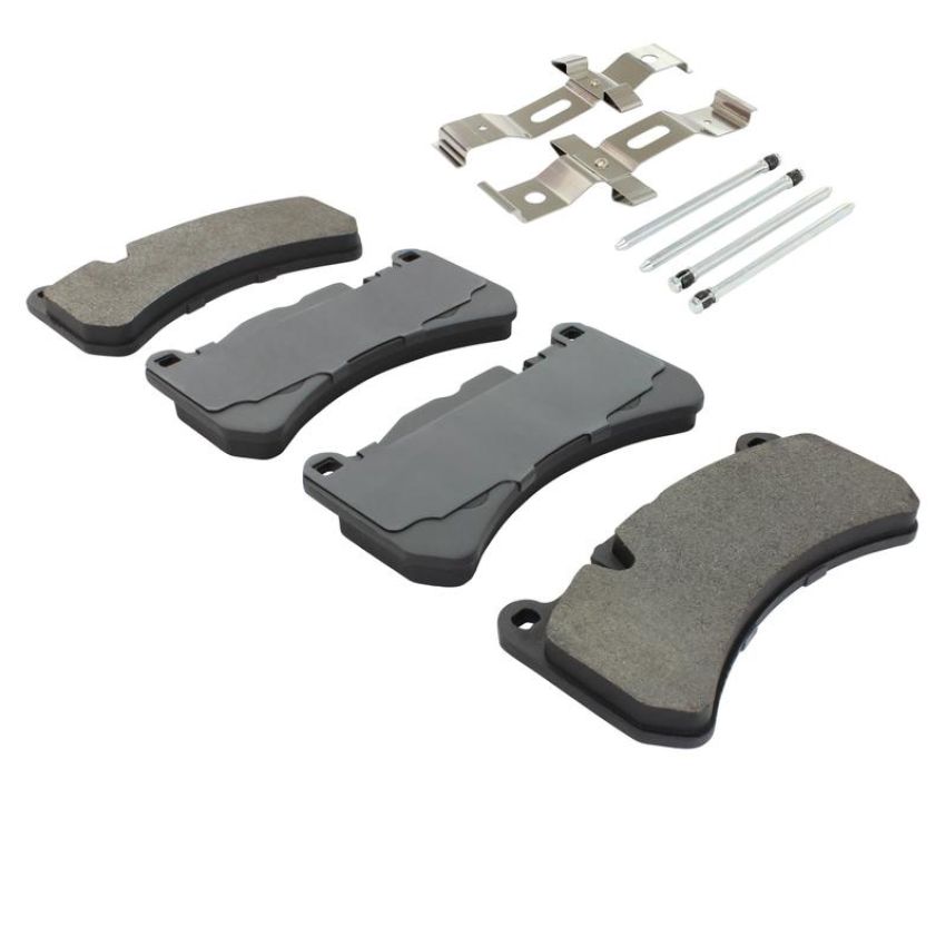 MPA 1003-1116M Quality-Built Black Series Semi-Metallic Brake Pads w/ Hardware