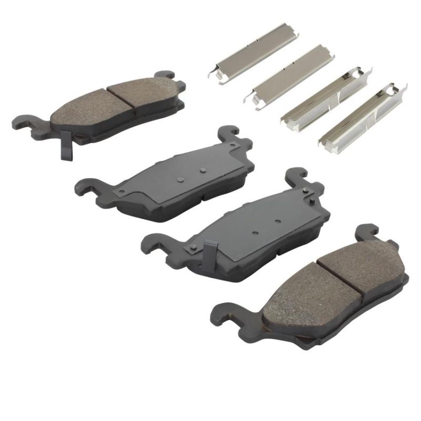 MPA 1003-1120M Quality-Built Black Series Semi-Metallic Brake Pads w/ Hardware