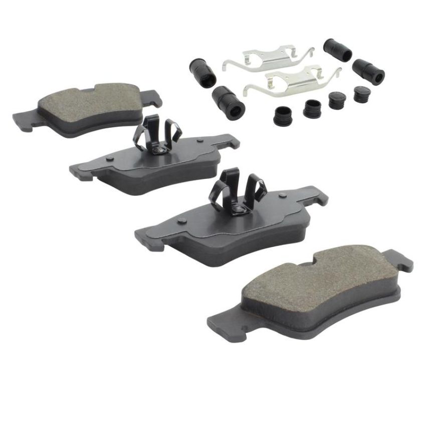 MPA 1003-1122M Quality-Built Black Series Semi-Metallic Brake Pads w/ Hardware
