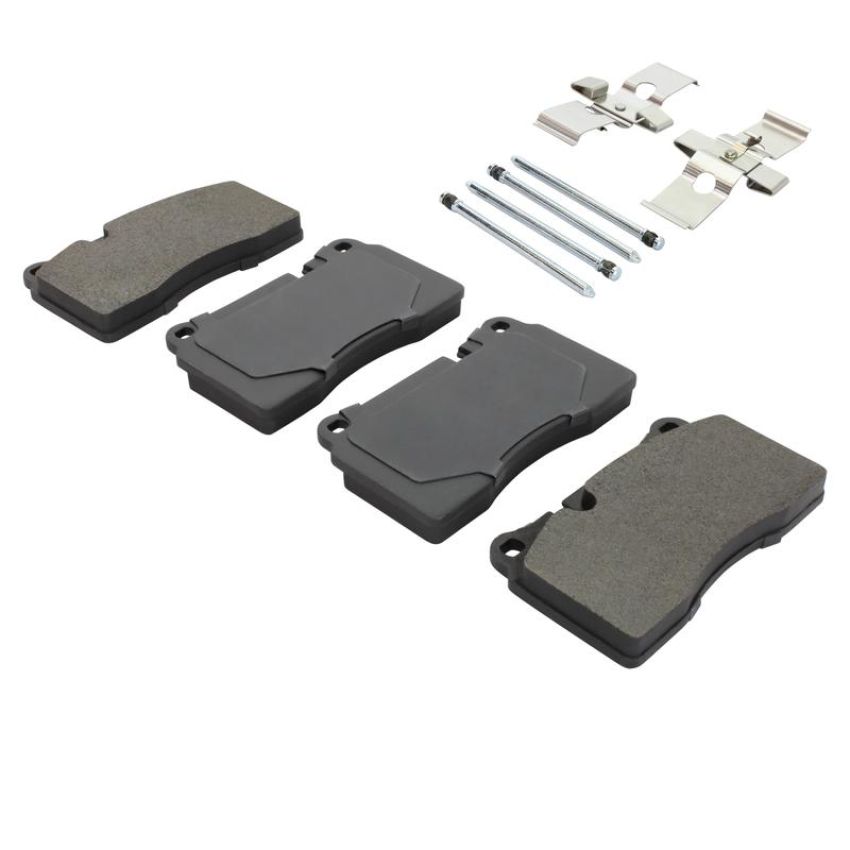 MPA 1003-1129M Quality-Built Black Series Semi-Metallic Brake Pads w/ Hardware