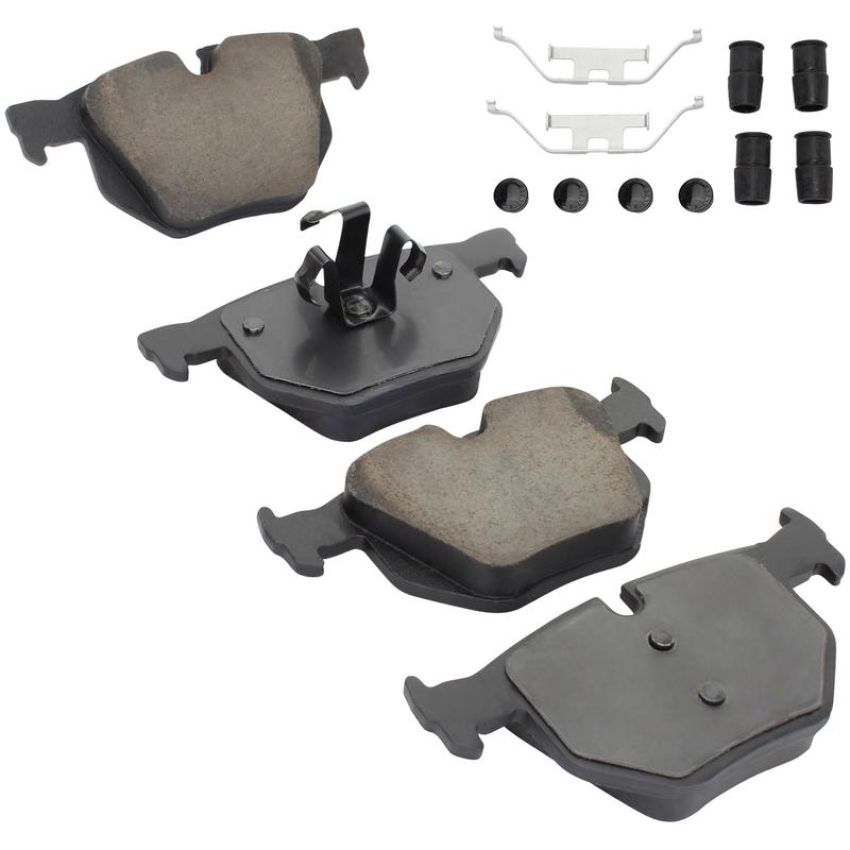 MPA 1003-1170C Quality-Built Black Series Ceramic Brake Pads w/ Hardware