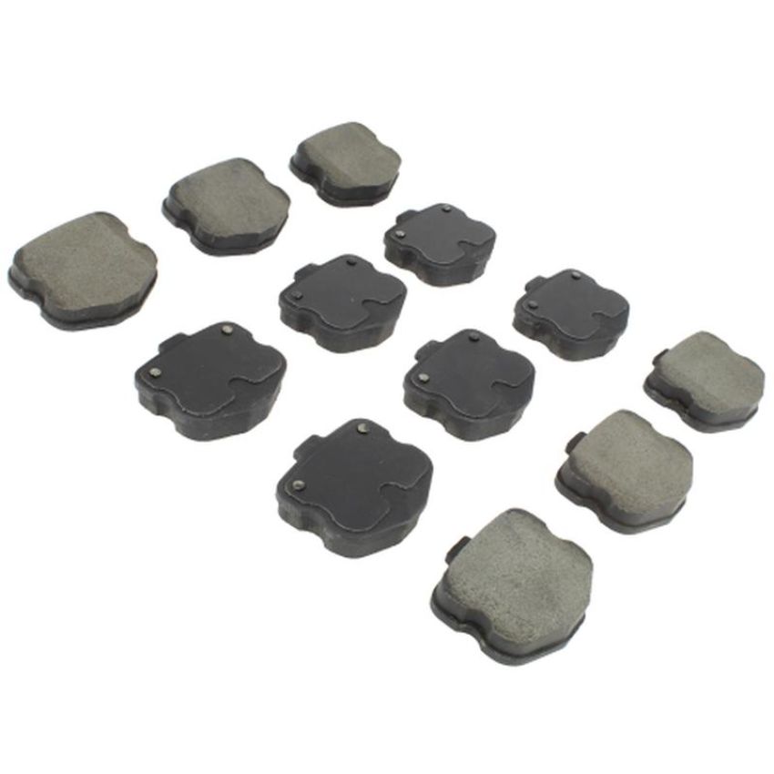 MPA 1003-1185M Quality-Built Black Series Semi-Metallic Brake Pads w/ Hardware