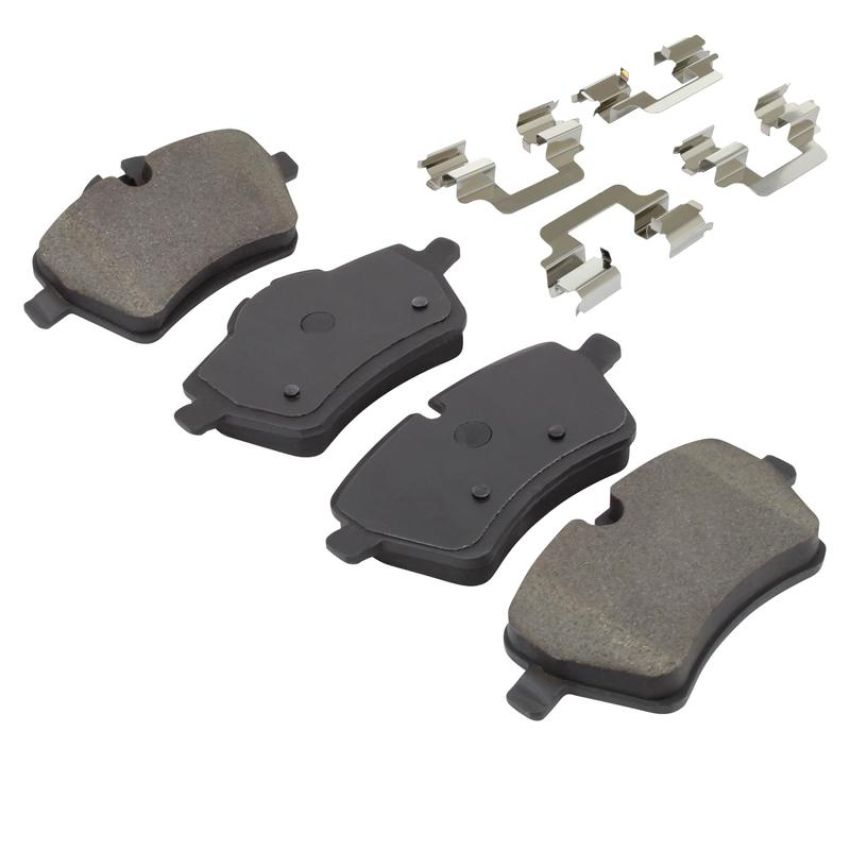 MPA 1003-1204C Quality-Built Black Series Ceramic Brake Pads w/ Hardware