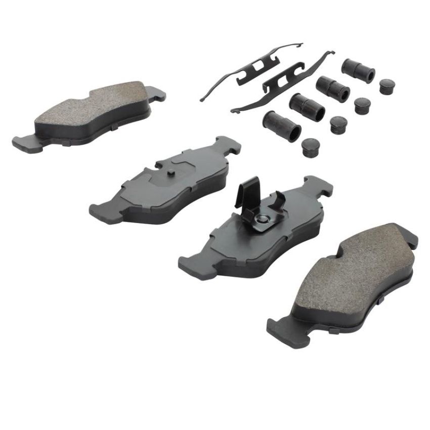 MPA 1003-1229M Quality-Built Black Series Semi-Metallic Brake Pads w/ Hardware