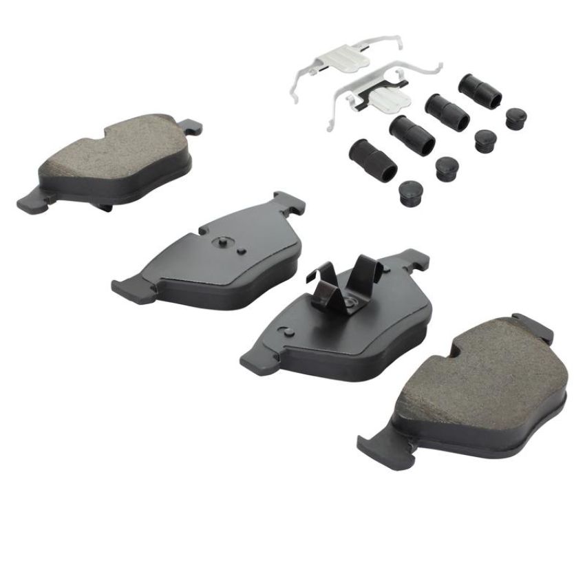MPA 1003-1260M Quality-Built Black Series Semi-Metallic Brake Pads w/ Hardware