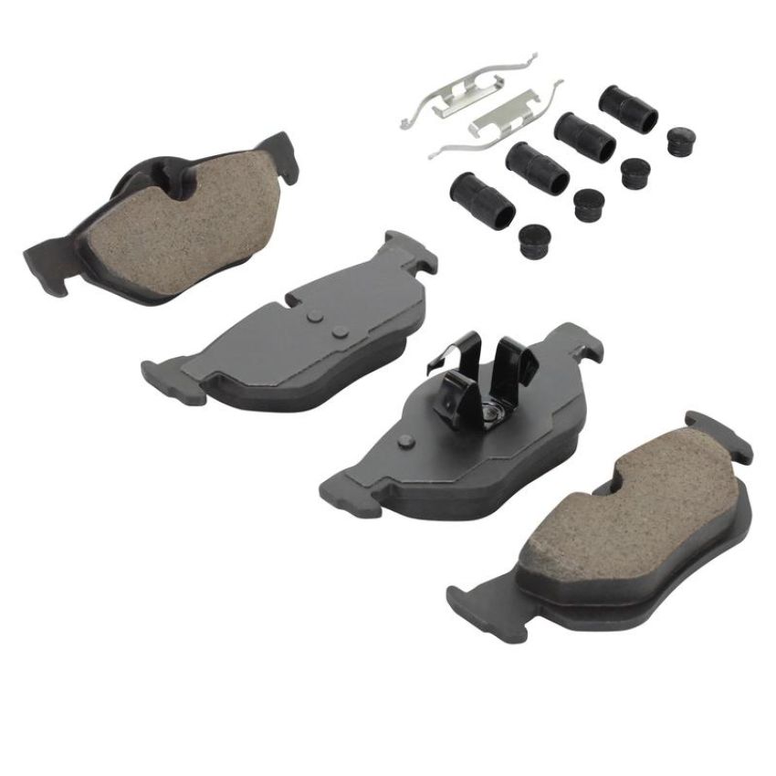 MPA 1003-1267C Quality-Built Black Series Ceramic Brake Pads w/ Hardware