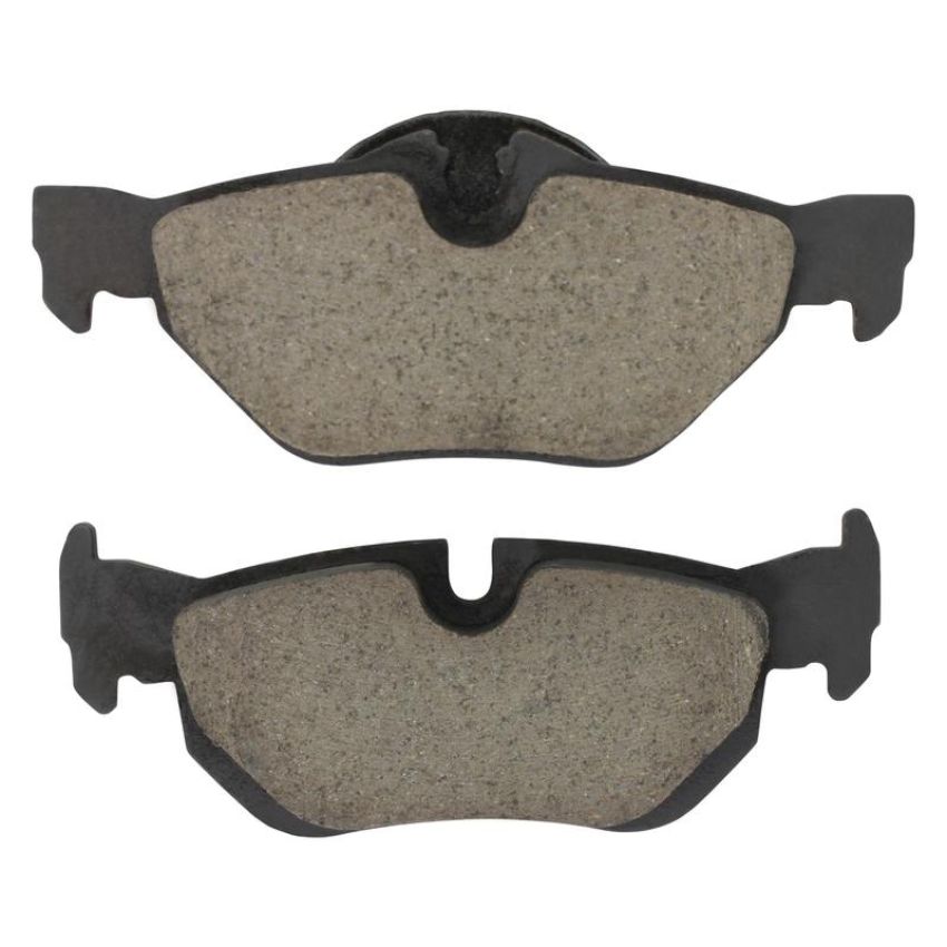 MPA 1003-1267M Quality-Built Black Series Semi-Metallic Brake Pads w/ Hardware