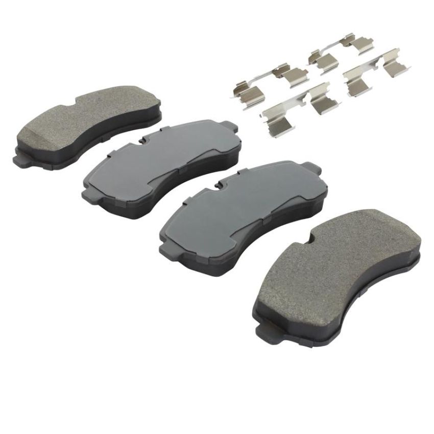 MPA 1003-1268M Quality-Built Black Series Semi-Metallic Brake Pads w/ Hardware