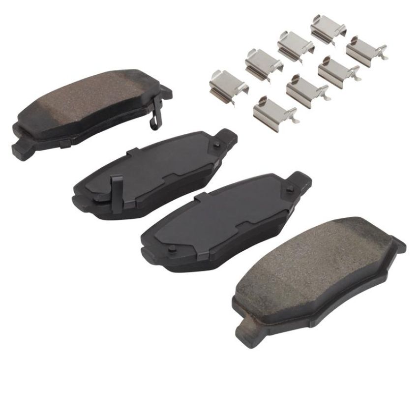 MPA 1003-1274M Quality-Built Black Series Semi-Metallic Brake Pads w/ Hardware