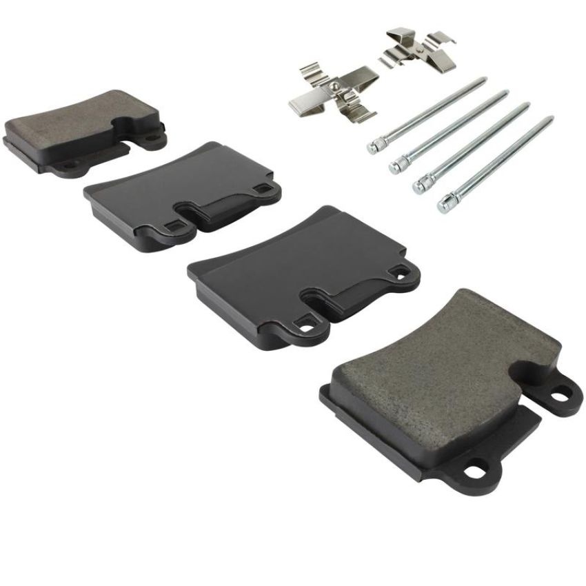 MPA 1003-1277M Quality-Built Black Series Semi-Metallic Brake Pads w/ Hardware