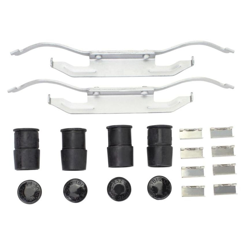 MPA 1003-1278M Quality-Built Black Series Semi-Metallic Brake Pads w/ Hardware