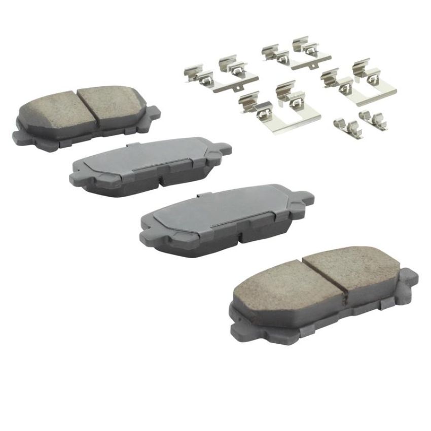 MPA 1003-1281C Quality-Built Black Series Ceramic Brake Pads w/ Hardware