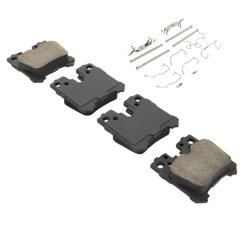 MPA 1003-1283M Quality-Built Black Series Semi-Metallic Brake Pads w/ Hardware