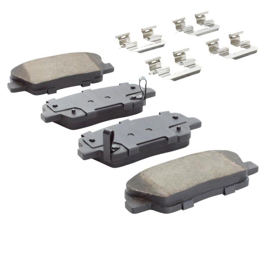 MPA 1003-1284C Quality-Built Black Series Ceramic Brake Pads w/ Hardware