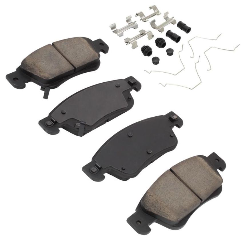MPA 1003-1287C Quality-Built Black Series Ceramic Brake Pads w/ Hardware