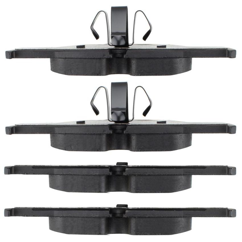 MPA 1003-1289M Quality-Built Black Series Semi-Metallic Brake Pads w/ Hardware