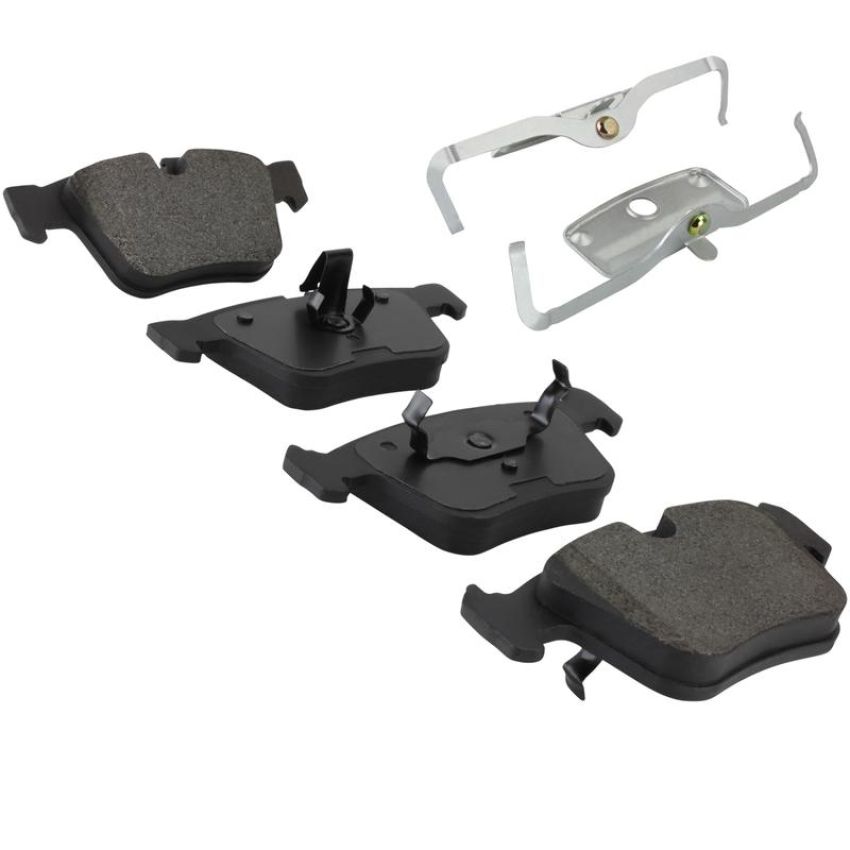 MPA 1003-1290M Quality-Built Black Series Semi-Metallic Brake Pads w/ Hardware
