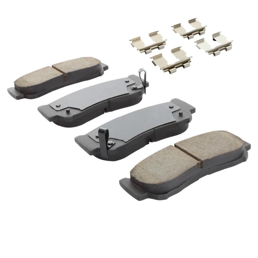 MPA 1003-1297C Quality-Built Black Series Ceramic Brake Pads w/ Hardware