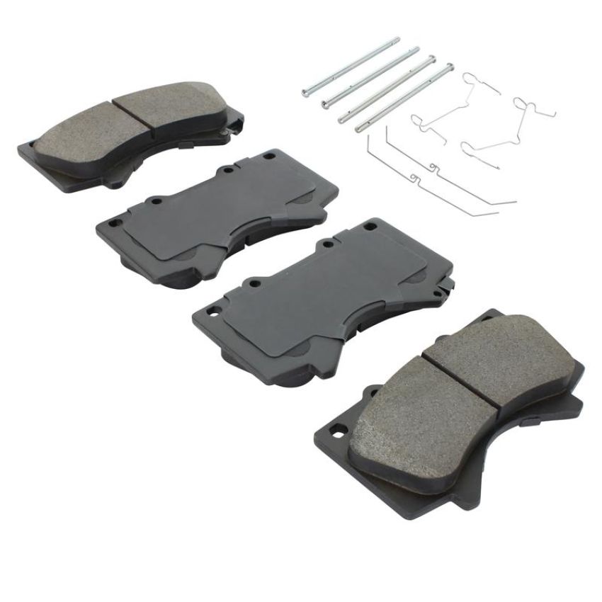 MPA 1003-1303C Quality-Built Black Series Ceramic Brake Pads w/ Hardware