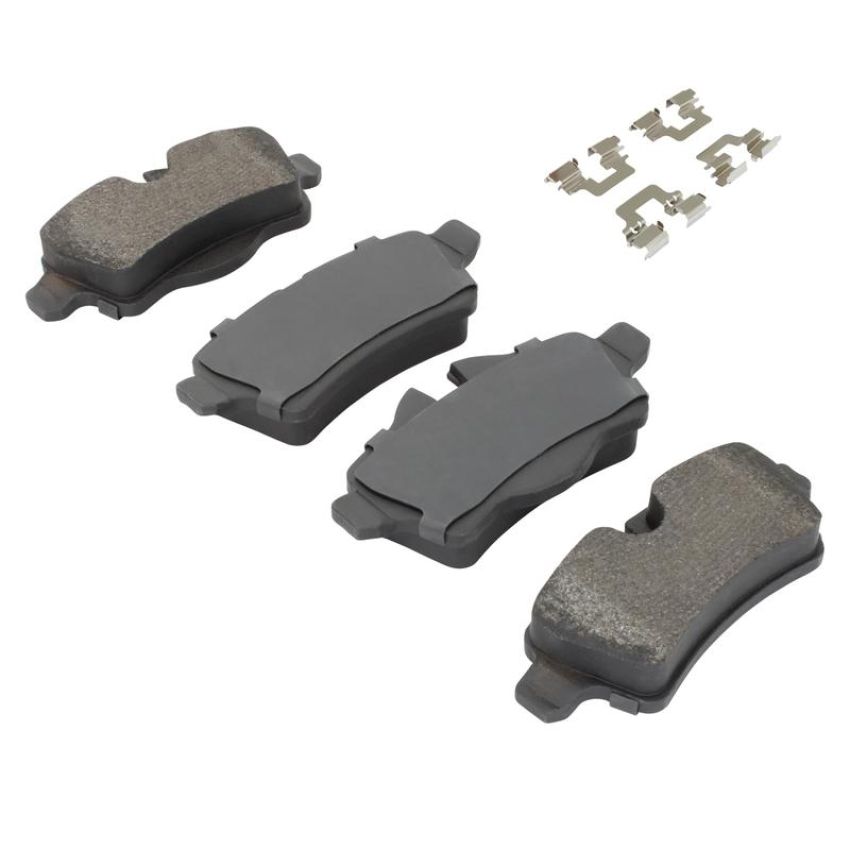 MPA 1003-1309M Quality-Built Black Series Semi-Metallic Brake Pads w/ Hardware
