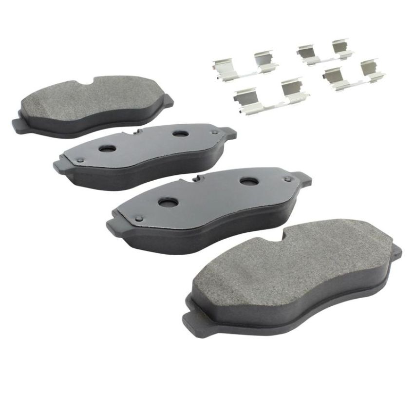 MPA 1003-1316M Quality-Built Black Series Semi-Metallic Brake Pads w/ Hardware