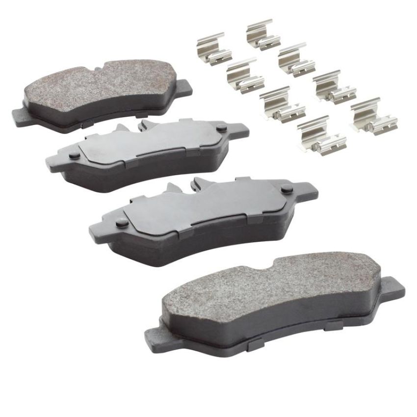 MPA 1003-1317M Quality-Built Black Series Semi-Metallic Brake Pads w/ Hardware