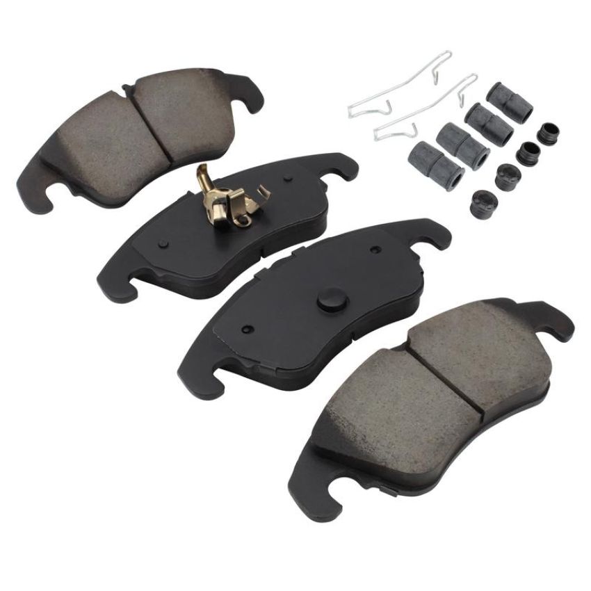 MPA 1003-1322AM Quality-Built Black Series Semi-Metallic Brake Pads w/ Hardware