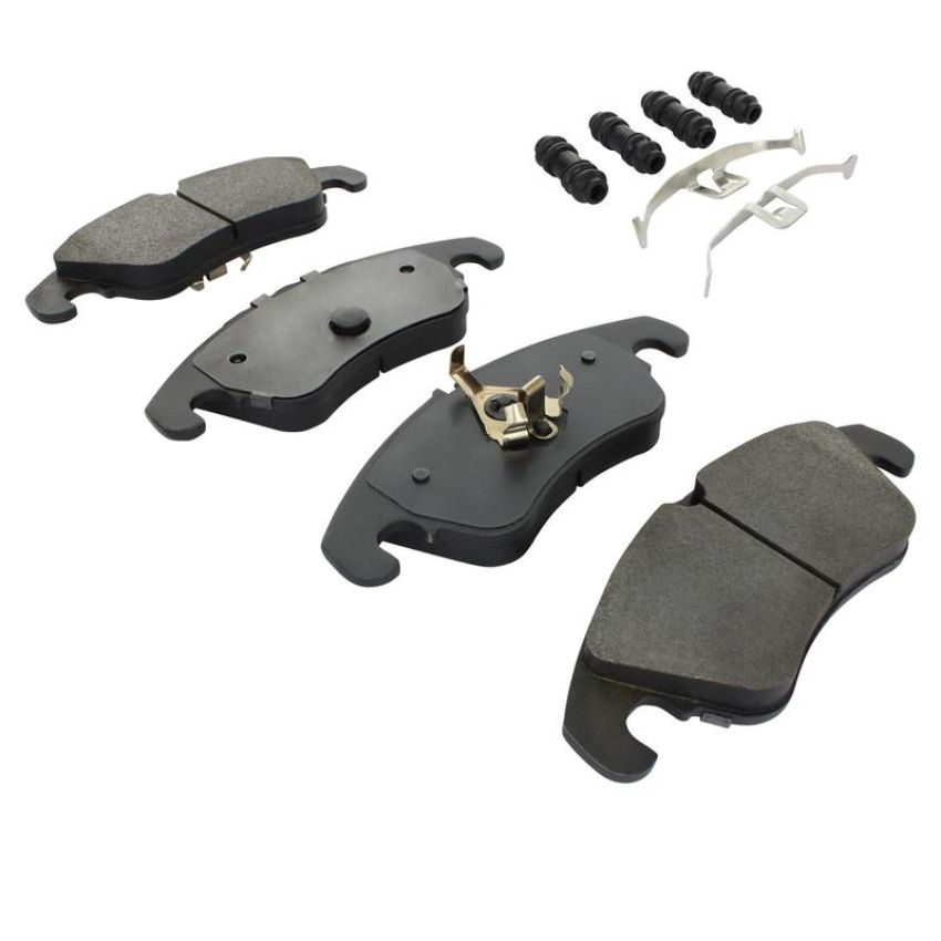 MPA 1003-1322M Quality-Built Black Series Semi-Metallic Brake Pads w/ Hardware