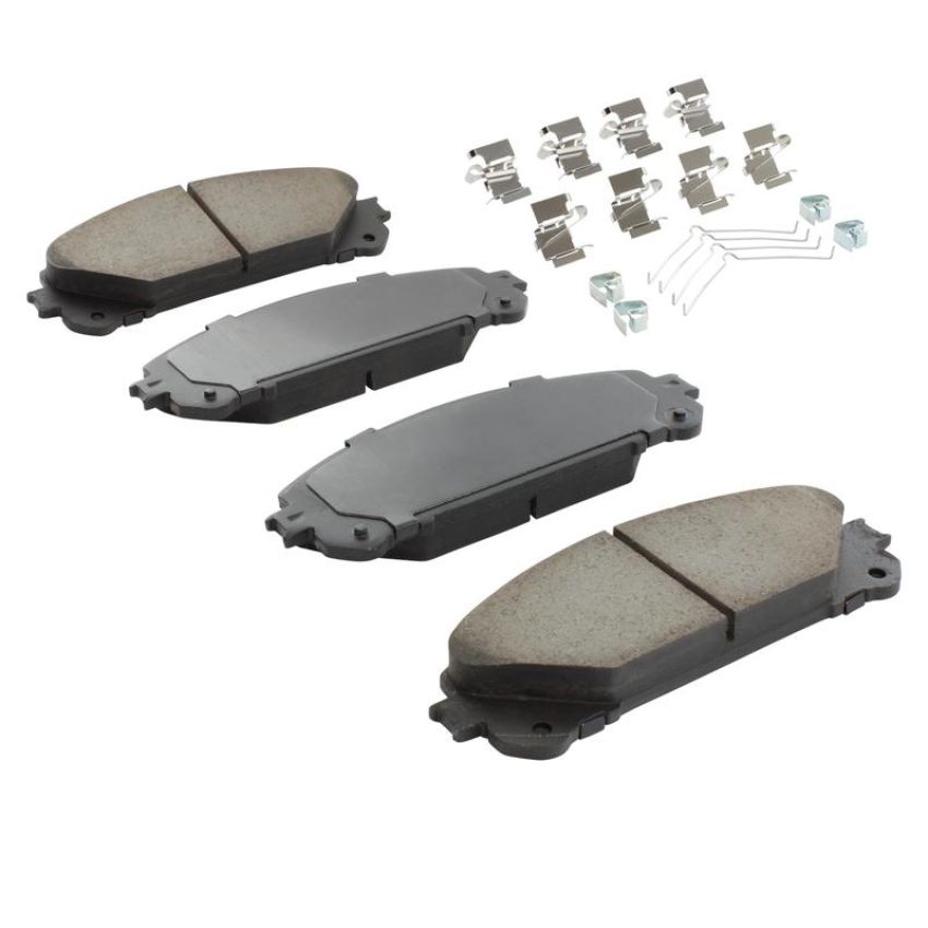 MPA 1003-1324C Quality-Built Black Series Ceramic Brake Pads w/ Hardware
