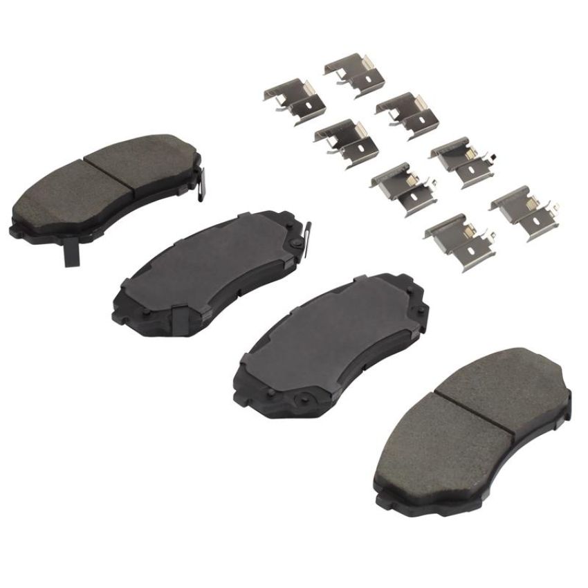 MPA 1003-1331M Quality-Built Black Series Semi-Metallic Brake Pads w/ Hardware