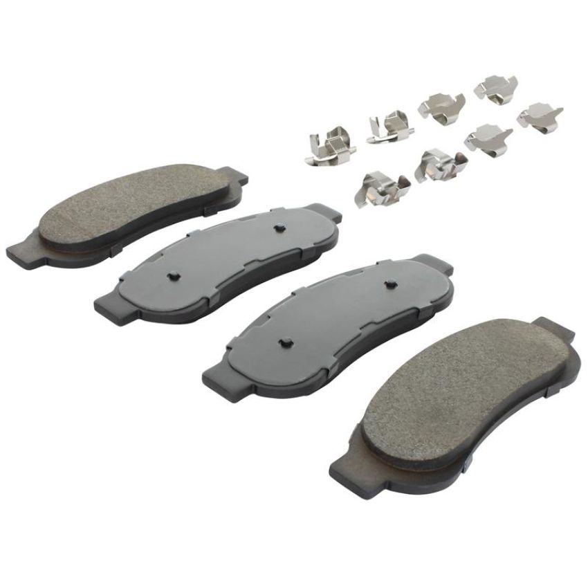 MPA 1003-1334M Quality-Built Black Series Semi-Metallic Brake Pads w/ Hardware