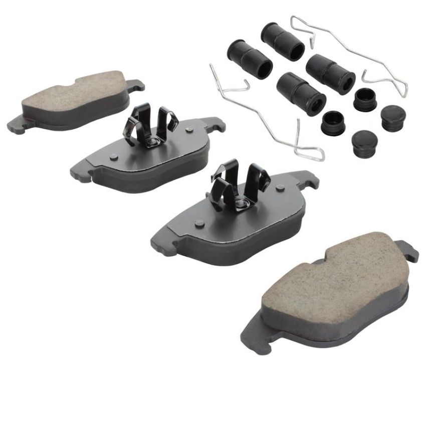 MPA 1003-1341AM Quality-Built Black Series Semi-Metallic Brake Pads w/ Hardware