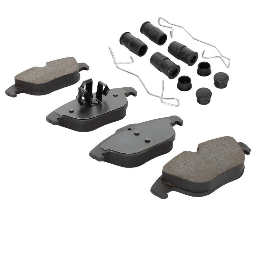 MPA 1003-1341C Quality-Built Black Series Ceramic Brake Pads w/ Hardware
